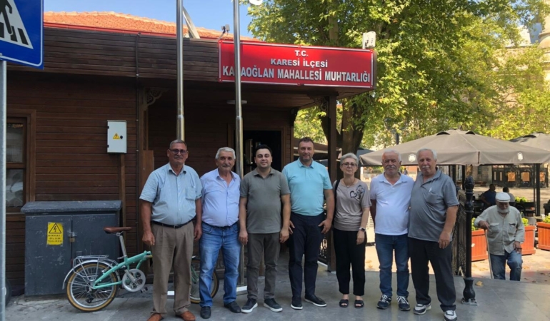 İYİ PARTİ KARESİ’DEN KARAOĞLAN MUHTARI KOBAK’A ZİYARET
