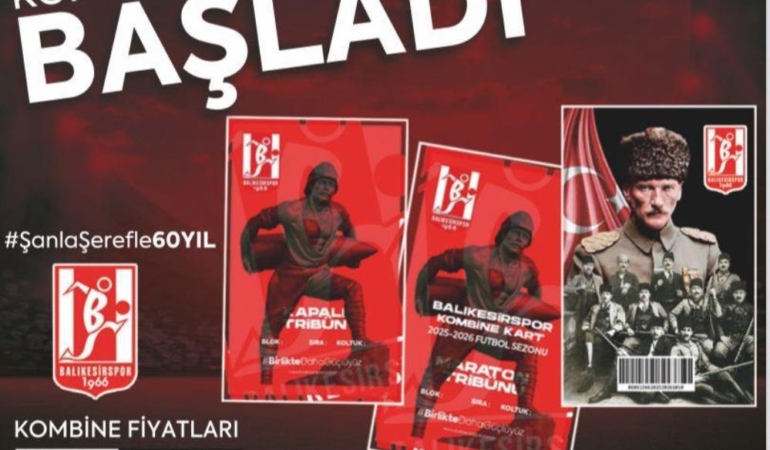 BALIKESİRSPOR’DA 2025-2026 KOMBİNE SATIŞI BAŞLADI