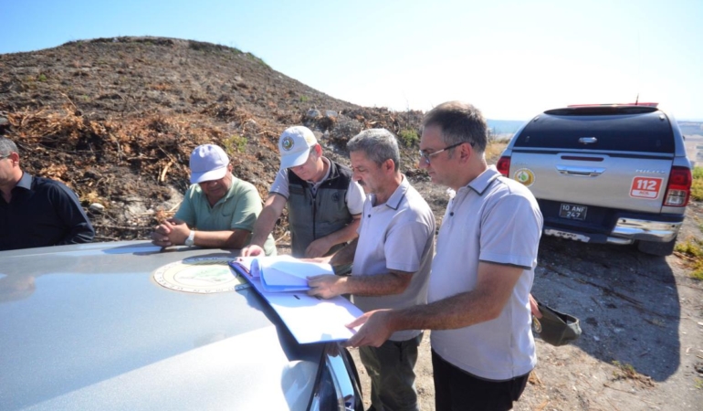 YANGIN SAHALARI FİDANLARLA BULUŞUYOR