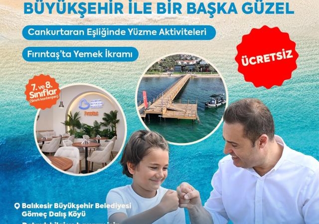 ÇOCUKLAR DENİZİN KEYFİNİ BÜYÜKŞEHİR’LE ÇIKARACAK