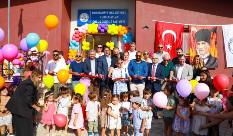 BURHANİYE’DE ÇOCUK GÜNDÜZ BAKIMEVİ AÇILDI