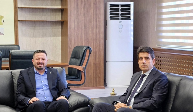 MÜDÜR YAMAN BAŞKAN AYDEMİR’İ AĞIRLADI