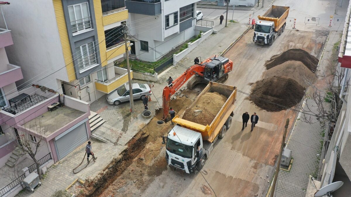 Balıkesir BASKİ Toygar Mahallesi içme suyu hattı yenileme çalışması