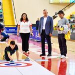 Balıkesir Floor Curling Yıldızlar Grup Birinciliği final karşılaşmasında genç sporcuların mücadelesi