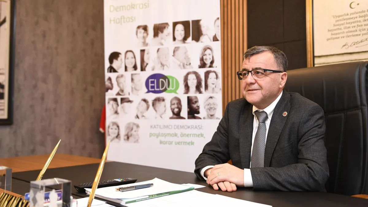 Altıeylül Belediyesi'nin Avrupa Konseyi'nden aldığı Partner City 2025 unvanına ilişkin görsel