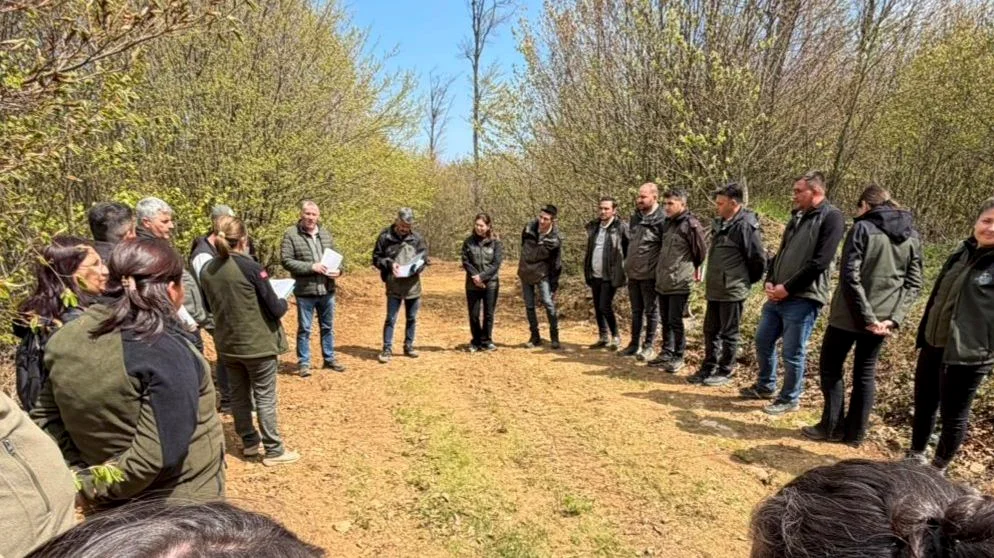 Balıkesir'de Genç Orman Mühendislerine Sahada Eğitim Verildi