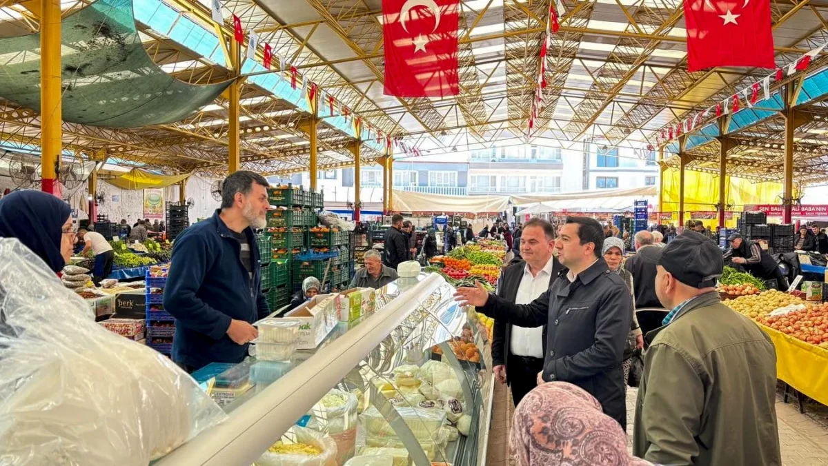 Kaymakam Evlice Havran'da Pazar Esnafını Ziyaret Etti