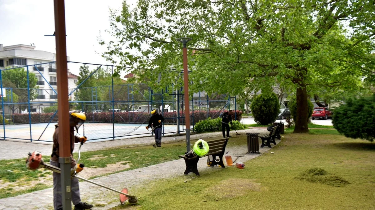 Altıeylül Yeşil Alan ve Park Bakım Çalışmaları Hız Kesmiyor
