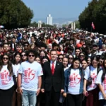Başkan Akın ve 1071 Genç Anıtkabir'de Kuvayımilliye Günü'nde