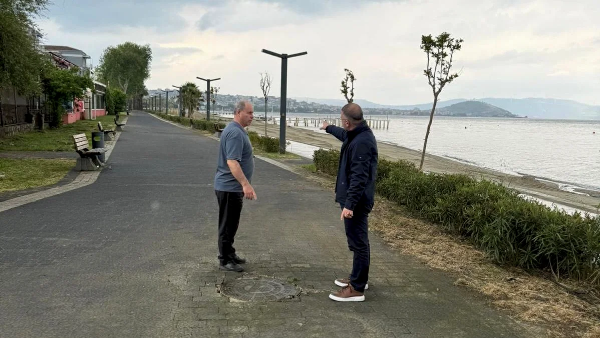 BASKİ Erdek'te Altyapı Çalışmalarını Yerinde İnceledi