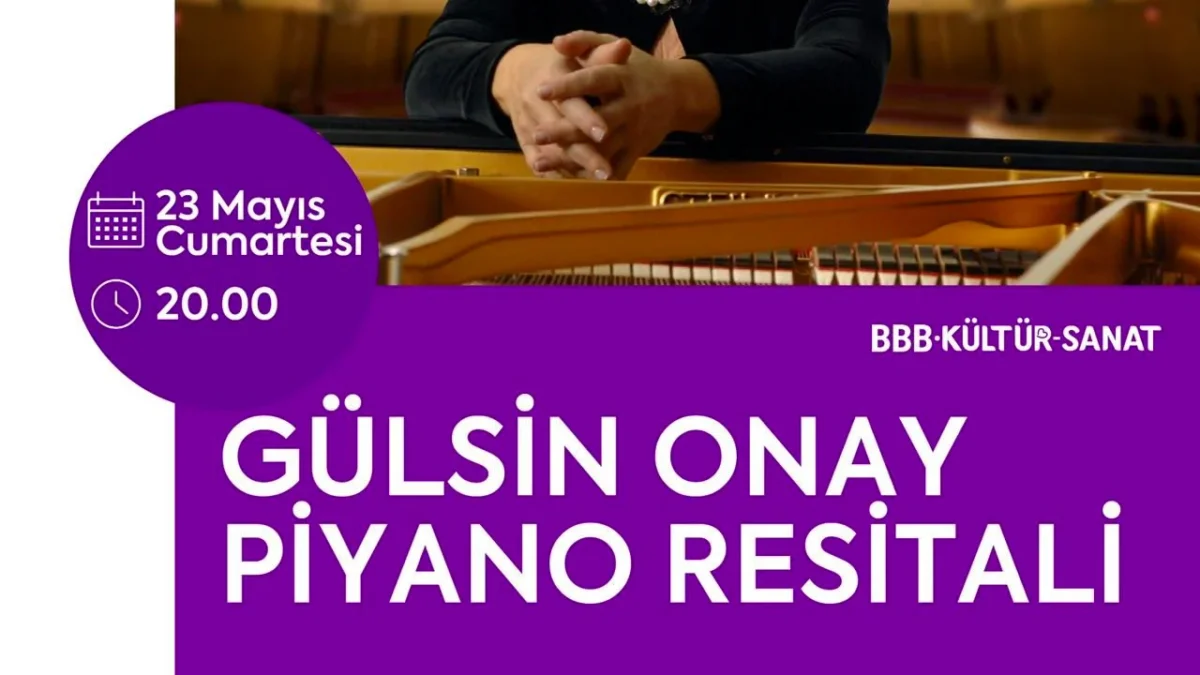 Gülsin Onay 23 Mayıs'ta Balıkesir'de Piyano Resitali Verecek
