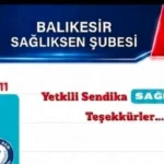 Sağlık-Sen Balıkesir'de Yetki Yeniden Sağlandı