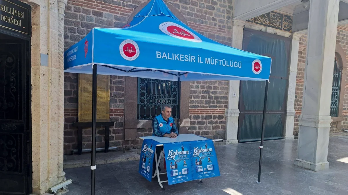 Vekaletle Kurban Bağışı İçin Balıkesir'de Stant Kuruldu
