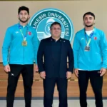 Balıkesir Üniversitesi'nin Dünya Şampiyonu Sporcuları Rektörlükte Ağırlandı