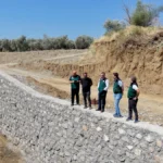 Güre'de Kuruçay Deresi Taşkın Koruma İnşaatı Sürüyor