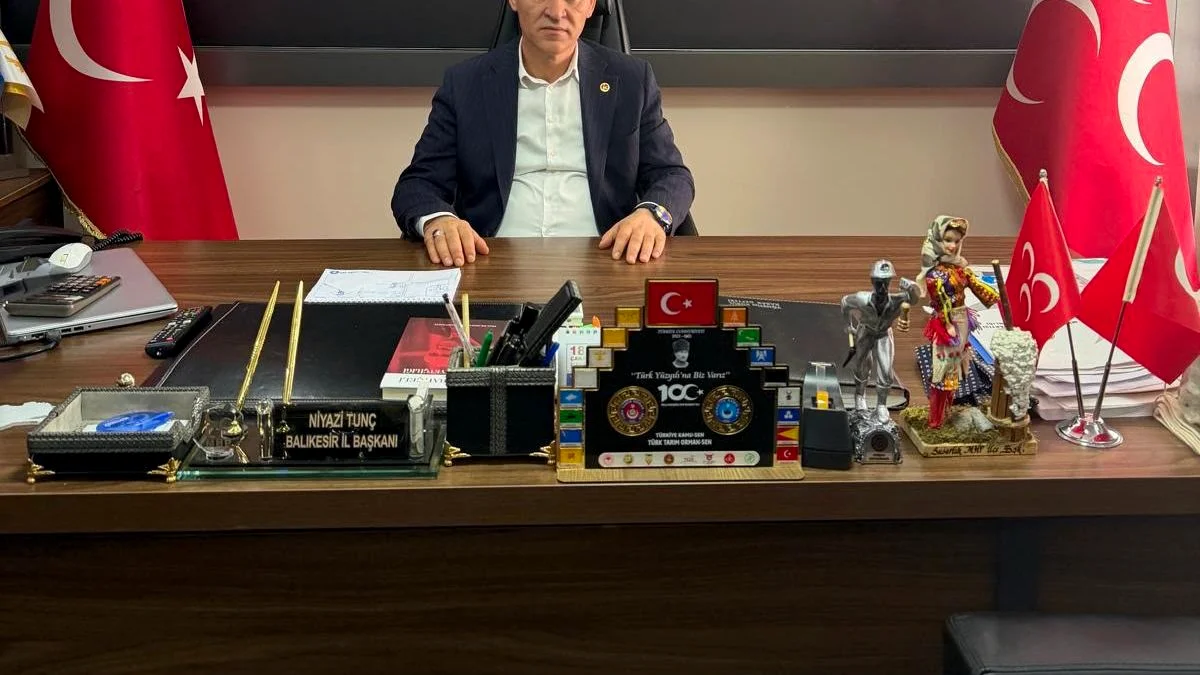 MHP Balıkesir İl Başkanı Niyazi Tunç'tan 15 Temmuz Mesajı